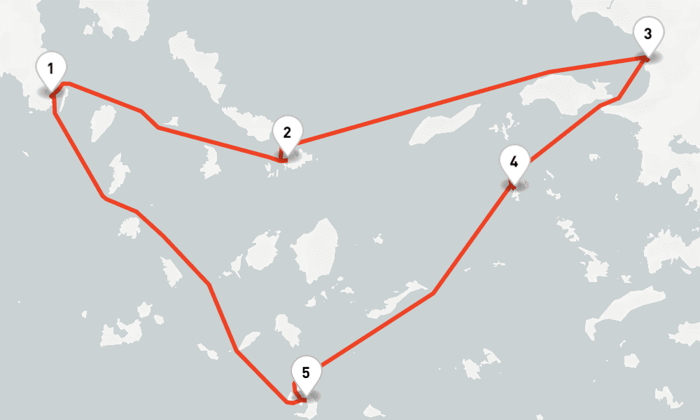 3 nights / 4 days, Lavrion Round trip