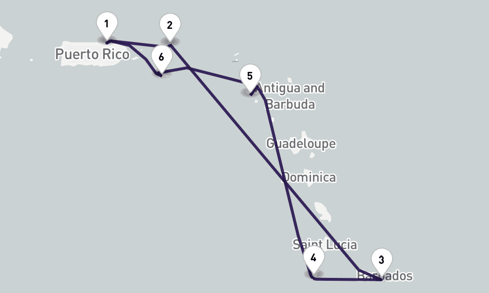 7 nights / 8 days, San Juan (Puerto Rico) Round trip