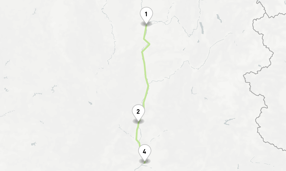 3 nights / 4 days, one-way from Lyon to Avignon