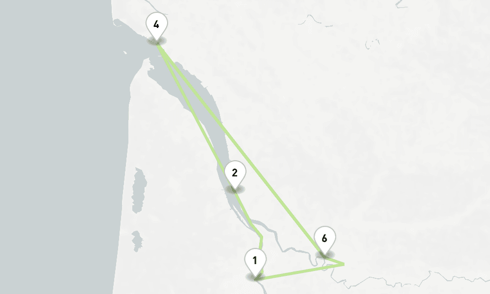4 nights / 5 days, Bordeaux Round trip