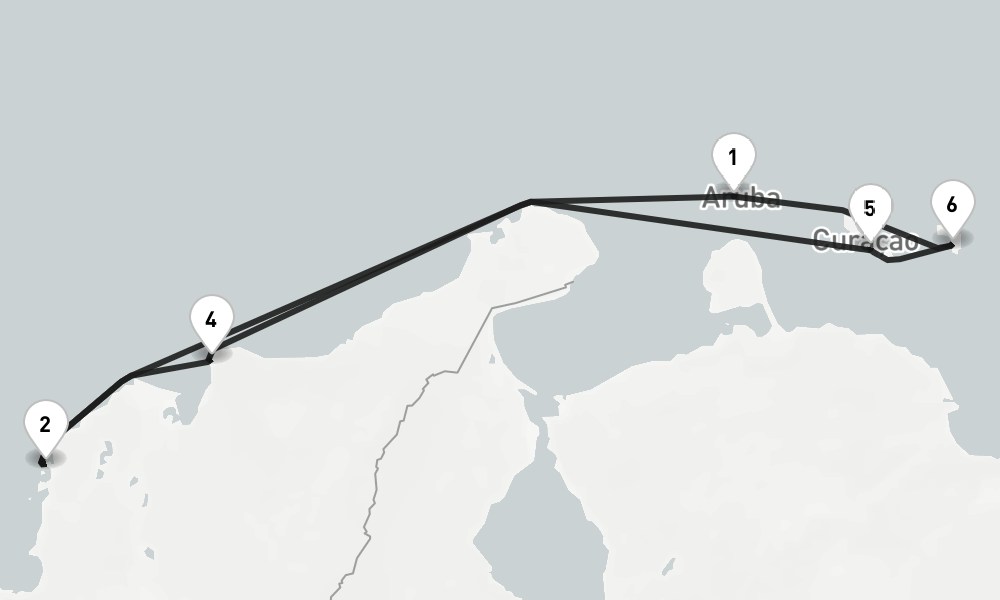 8 nights / 9 days, Oranjestad (Aruba Island, Dutch Antilles) Round trip