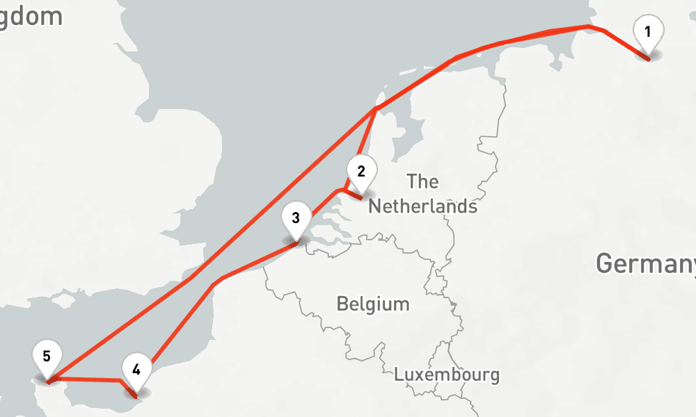 7 nights / 8 days, Hamburg Round trip