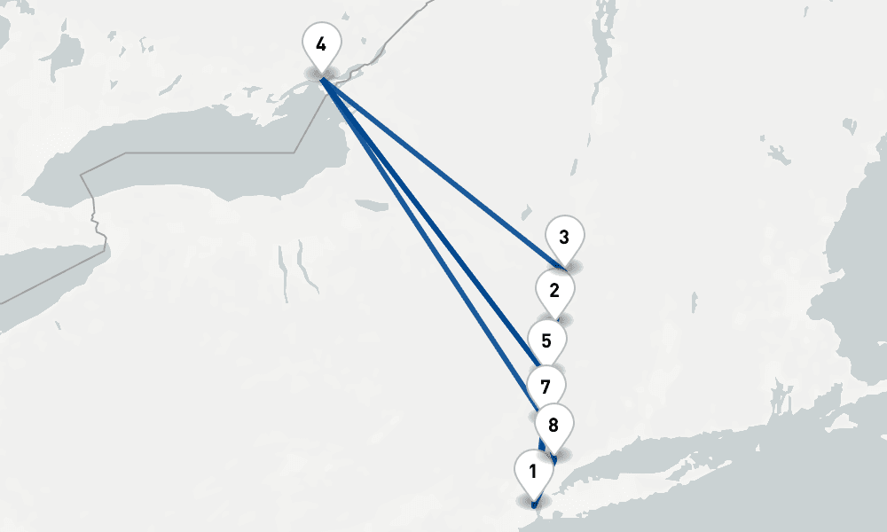 6 nights / 7 days, New York (Cape Liberty NYC) Round trip