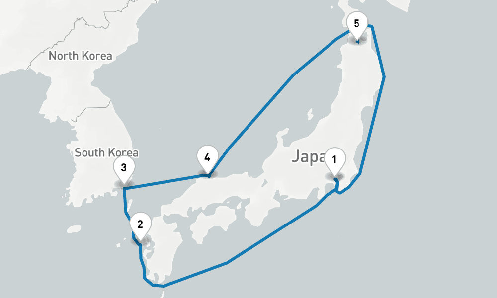 【横浜発着】美・食・探！ 韓国と本州一周クルーズ 9日間 [M615]  9日間