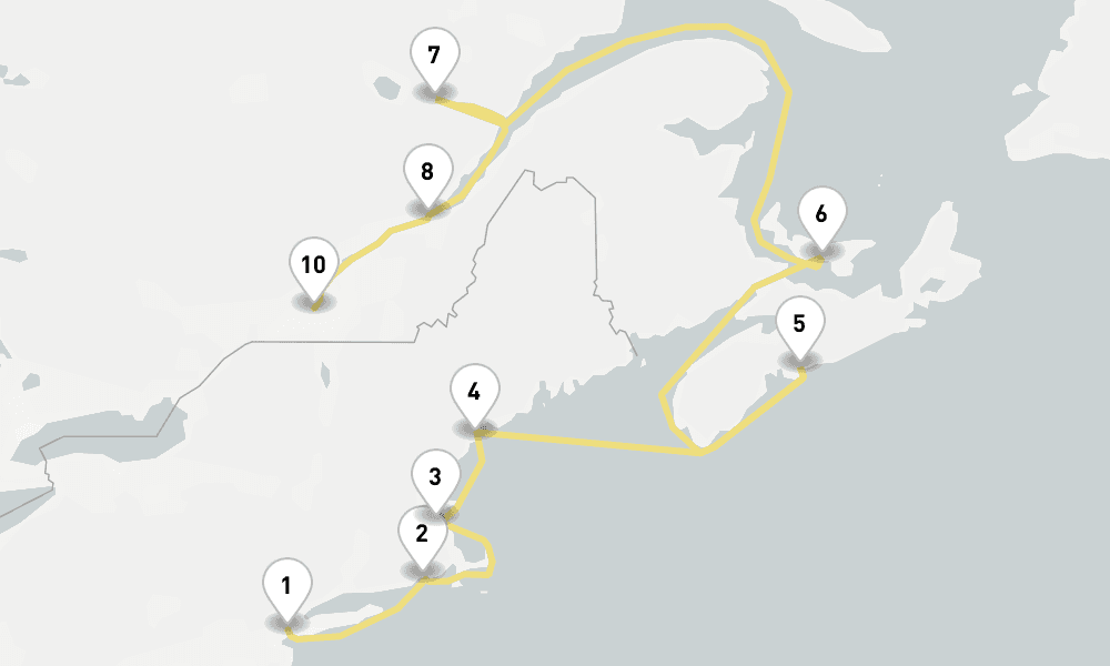 12 nights / 13 days, one-way from New York (Cape Liberty NYC) to Montreal (Quebec, Canada)