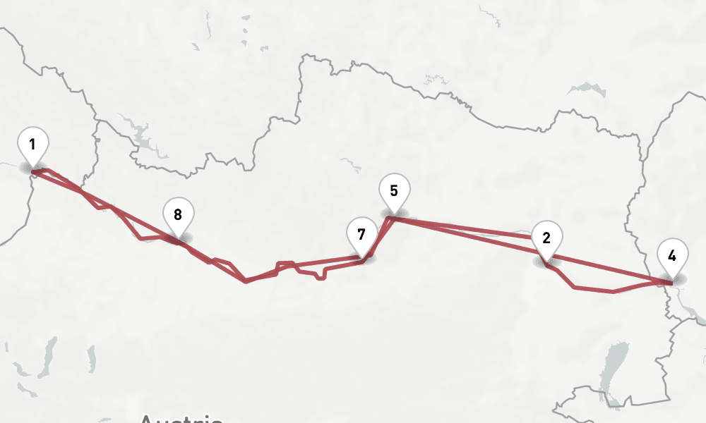 7 nights / 8 days, Passau Round trip