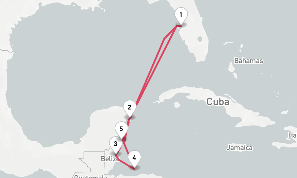 7 nights / 8 days, Tampa (Florida) Round trip