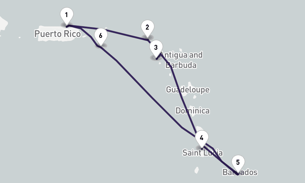 7 nights / 8 days, San Juan (Puerto Rico) Round trip