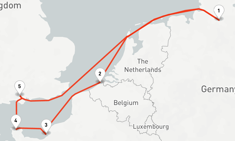 7 nights / 8 days, Hamburg Round trip