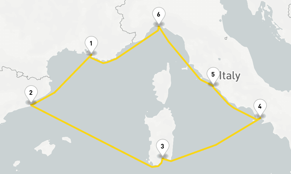 7 nights / 8 days, Marseille Round trip