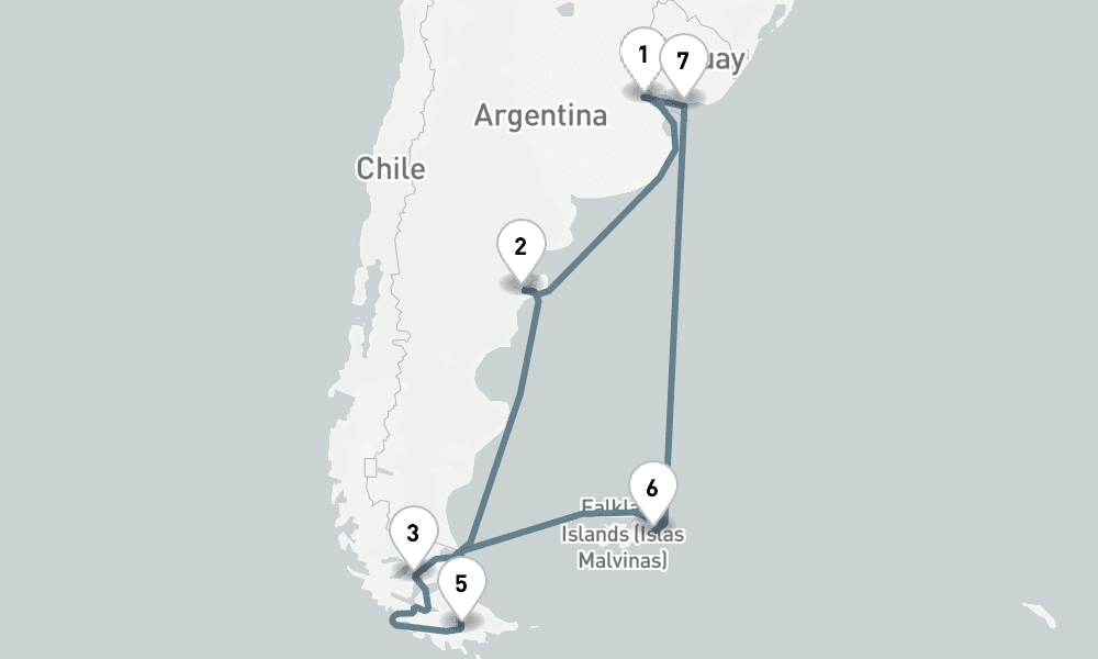 17 nights / 18 days, Buenos Aires Round trip
