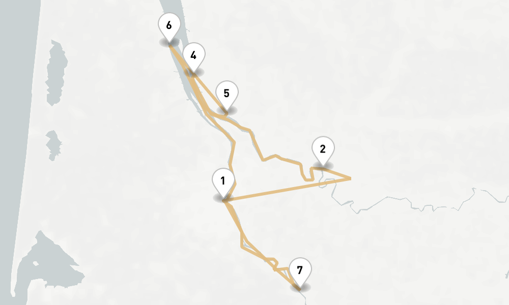 7 nights / 8 days, Bordeaux Round trip