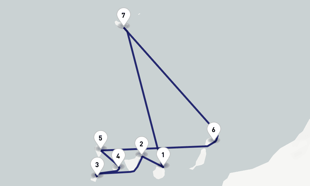 10 nights / 11 days, Las Palmas (Gran Canaria, Canary Islands) Round trip