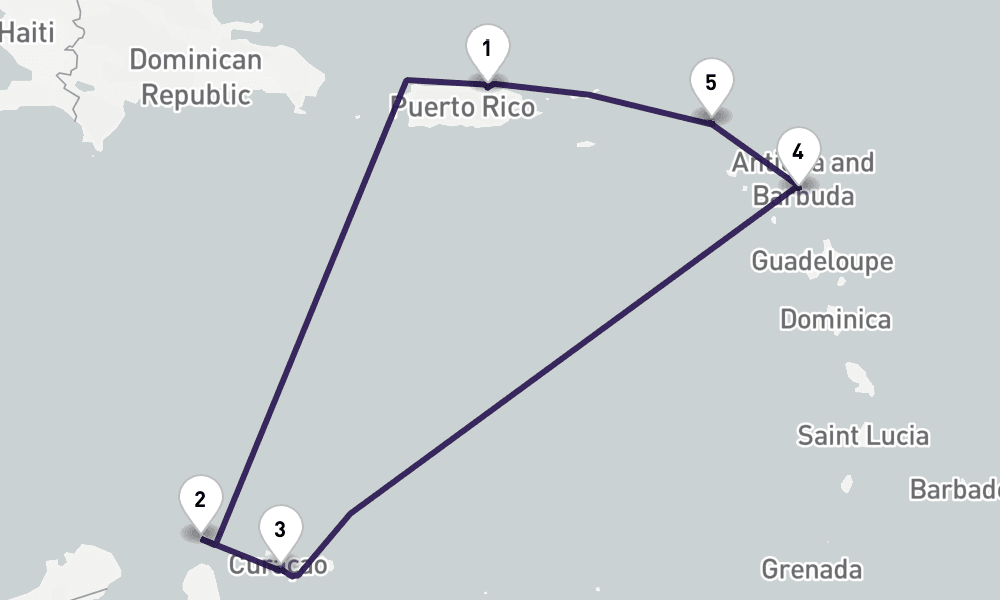 7 nights / 8 days, San Juan (Puerto Rico) Round trip