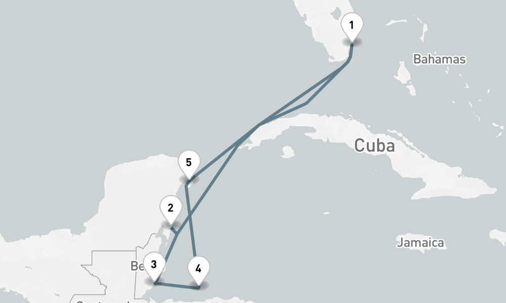 7 nights / 8 days, Miami (Florida) Round trip