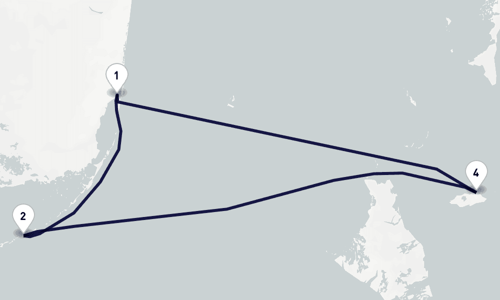 4 nights / 5 days, Miami (Florida) Round trip