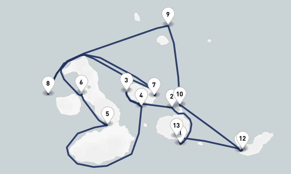 7 nights / 8 days, Baltra Island (Galapagos) Round trip