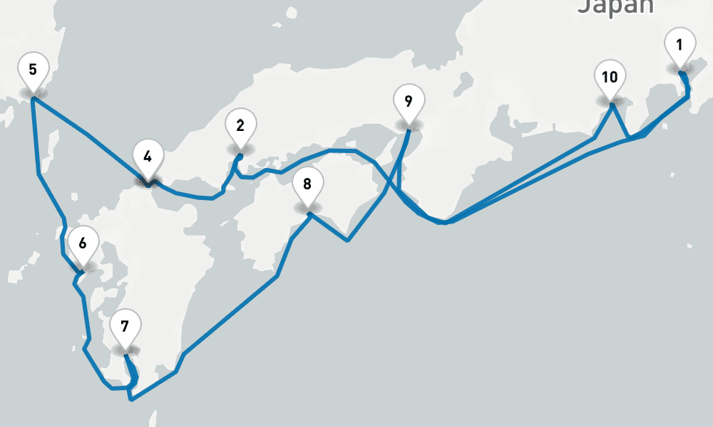 【横浜発着】春風満帆！ たっぷり西日本周遊と韓国 12日間 A [M606] 12日間