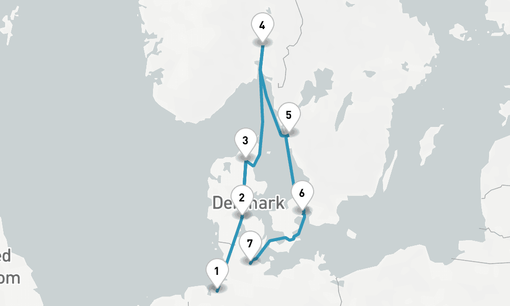 7 nights / 8 days, one-way from Bremerhaven (Bremen, Germany) to Kiel