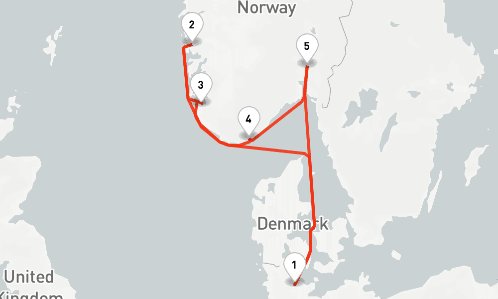 7 nights / 8 days, Kiel Round trip