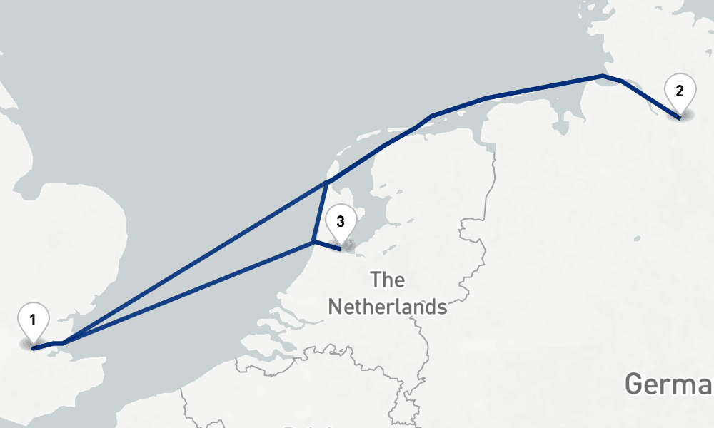 5 nights / 6 days, Tilbury (London, England) Round trip