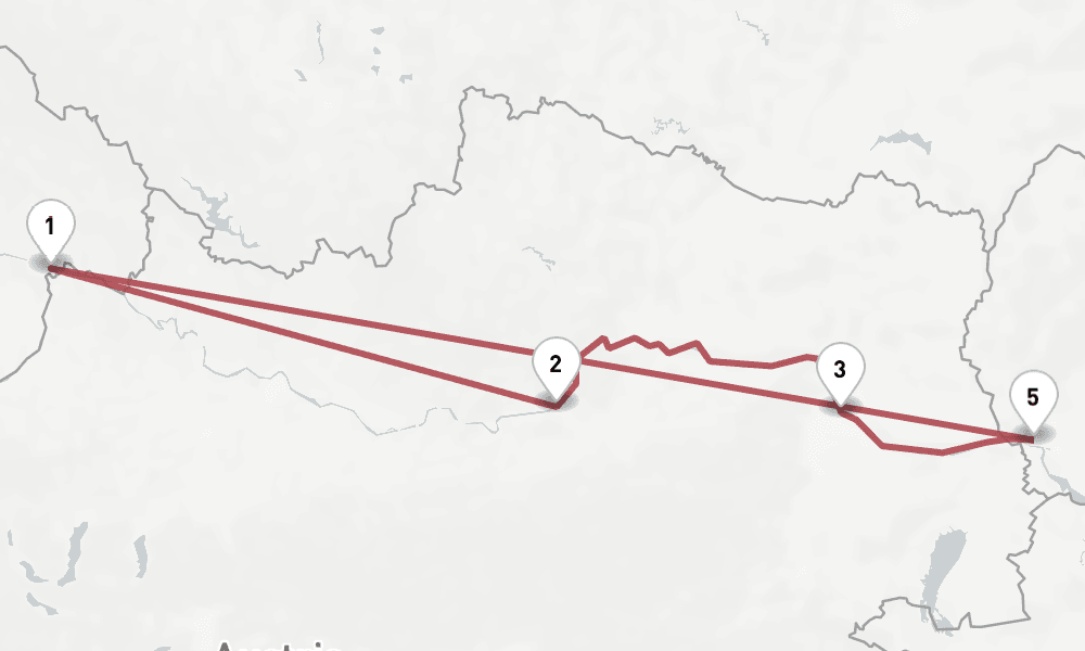 5 nights / 6 days, Passau Round trip