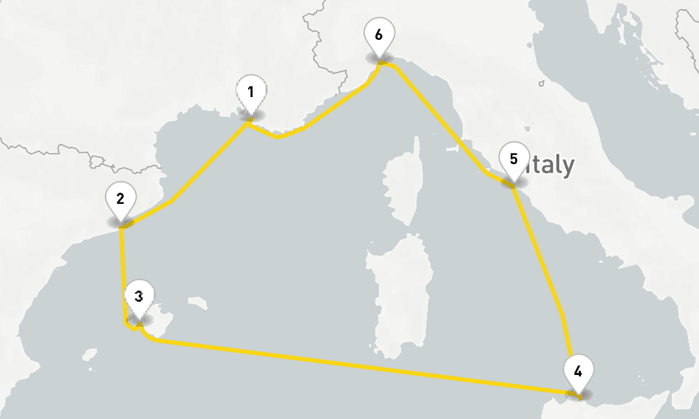 7 nights / 8 days, Marseille Round trip