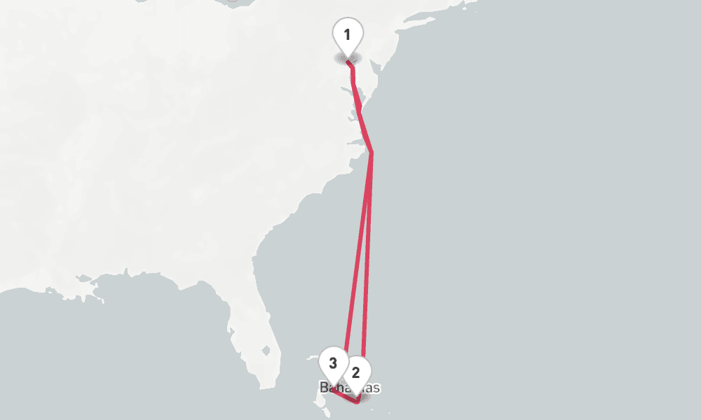 7 nights / 8 days, Baltimore (Maryland) Round trip