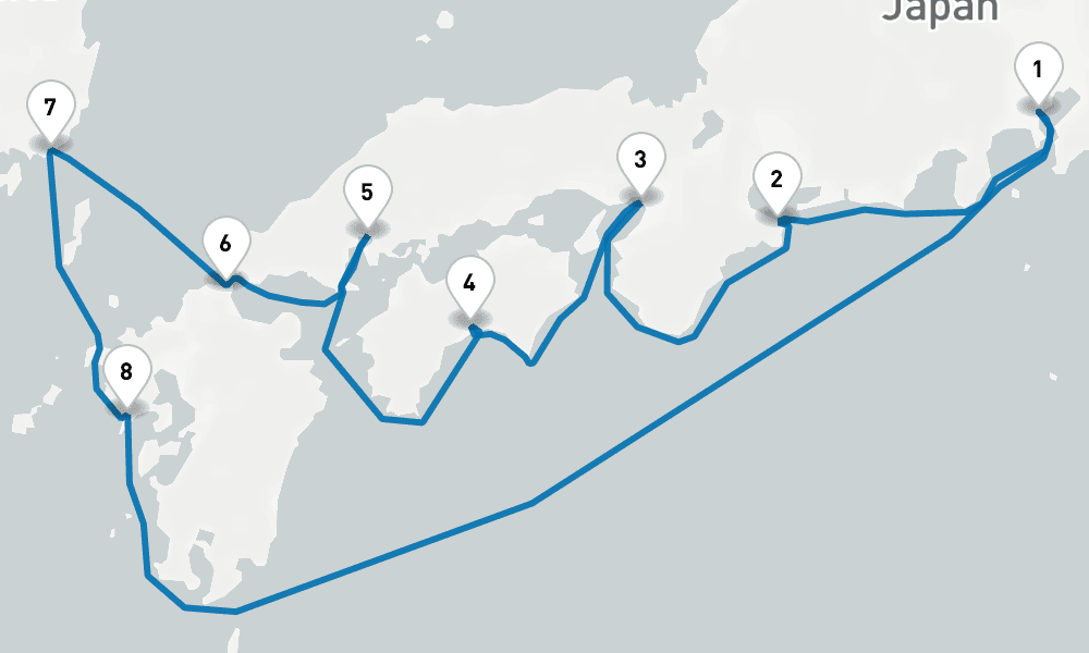 【横浜発着】季節で巡る西日本と韓国 10日間 C [M628] 10日間