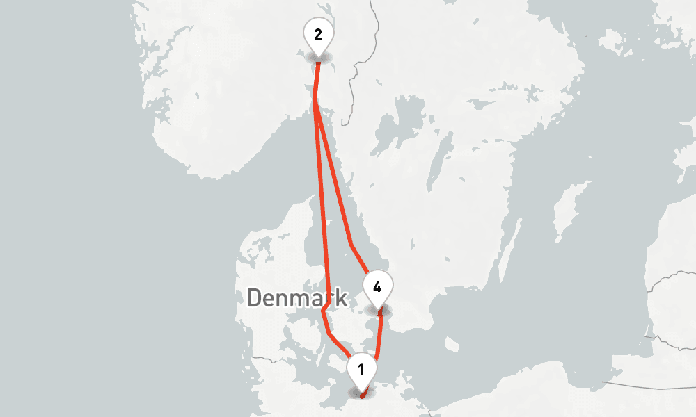 4 nights / 5 days, Warnemunde (Rostock, Germany) Round trip