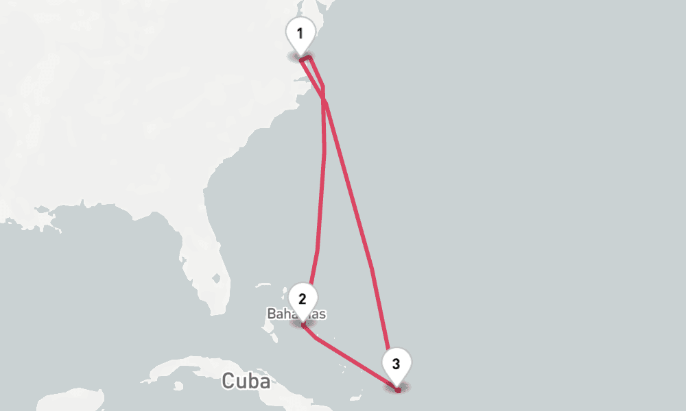 8 nights / 9 days, Norfolk (Virginia) Round trip