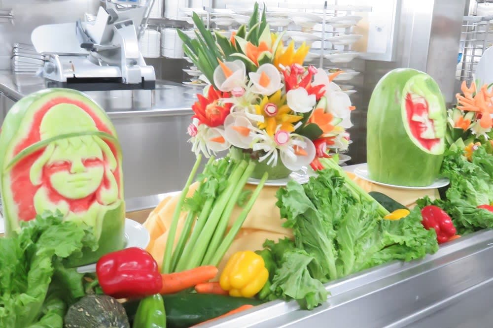 無料でクルーズ船の厨房が見れちゃう♪クッキングショーを見に行ったら厨房見学が出来たョ。～台湾女子旅＆ダイヤモンドプリンセスで初クルーズー2018.12月・本編7-4