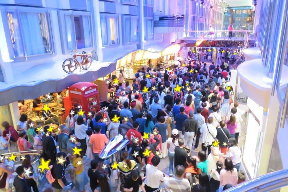 ロイヤルプロムナードで深夜までダンス♪～フライ＆クルーズで香港発着ボイジャー・オブザシーズ乗船記ー2019.8月・本編6-5【抜粋版】