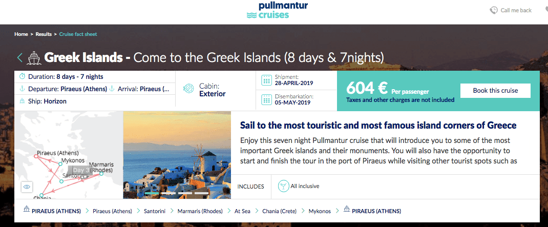 2019年GWクルーズ選び（１１）Vacations To Goでの購入プロセス