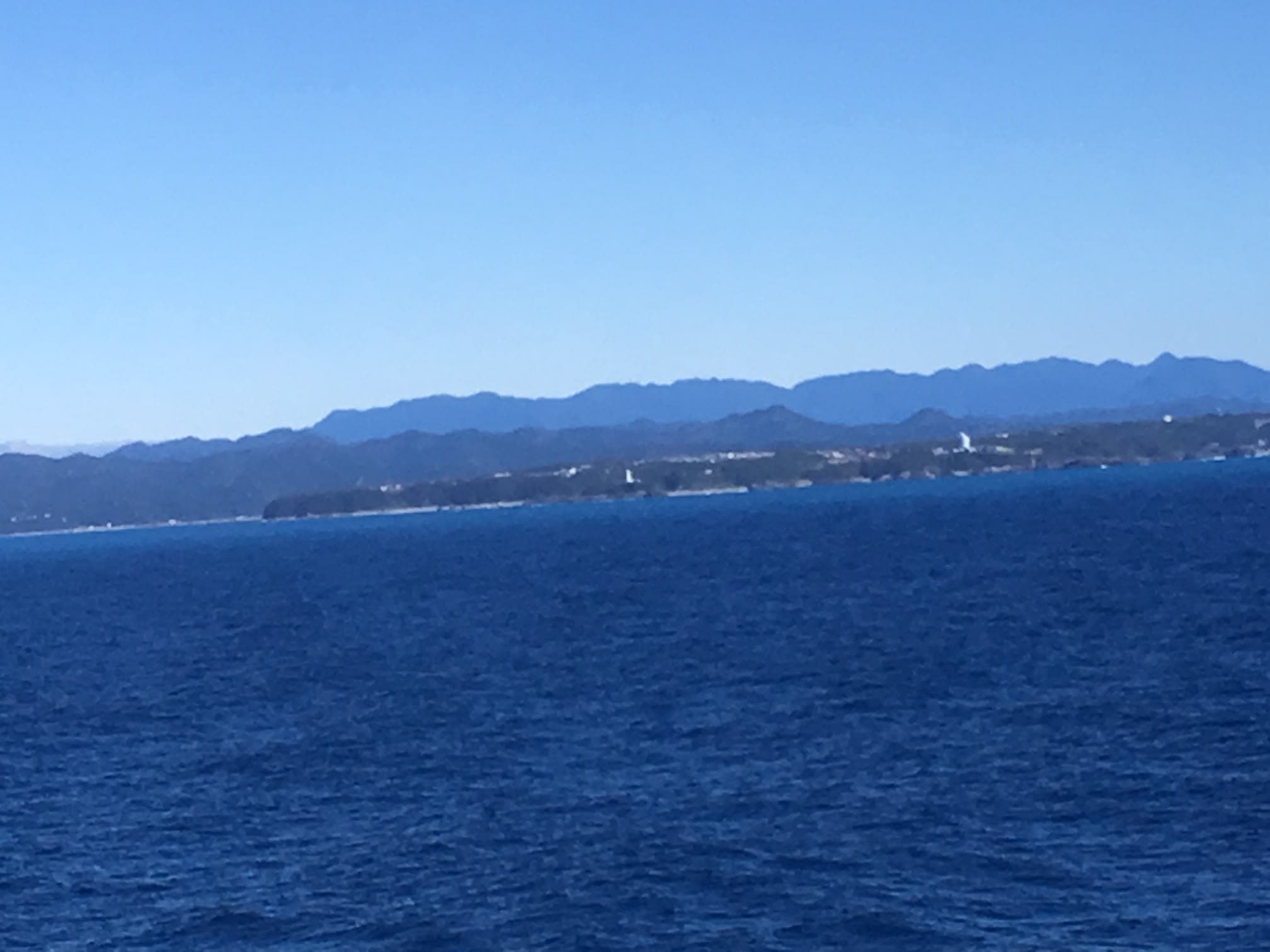 台風一過の潮岬沖