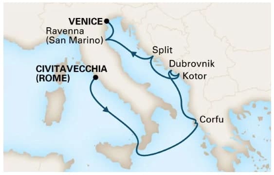 2019年GWクルーズ選び（４）HALフェーンダムのイタリア半島回遊