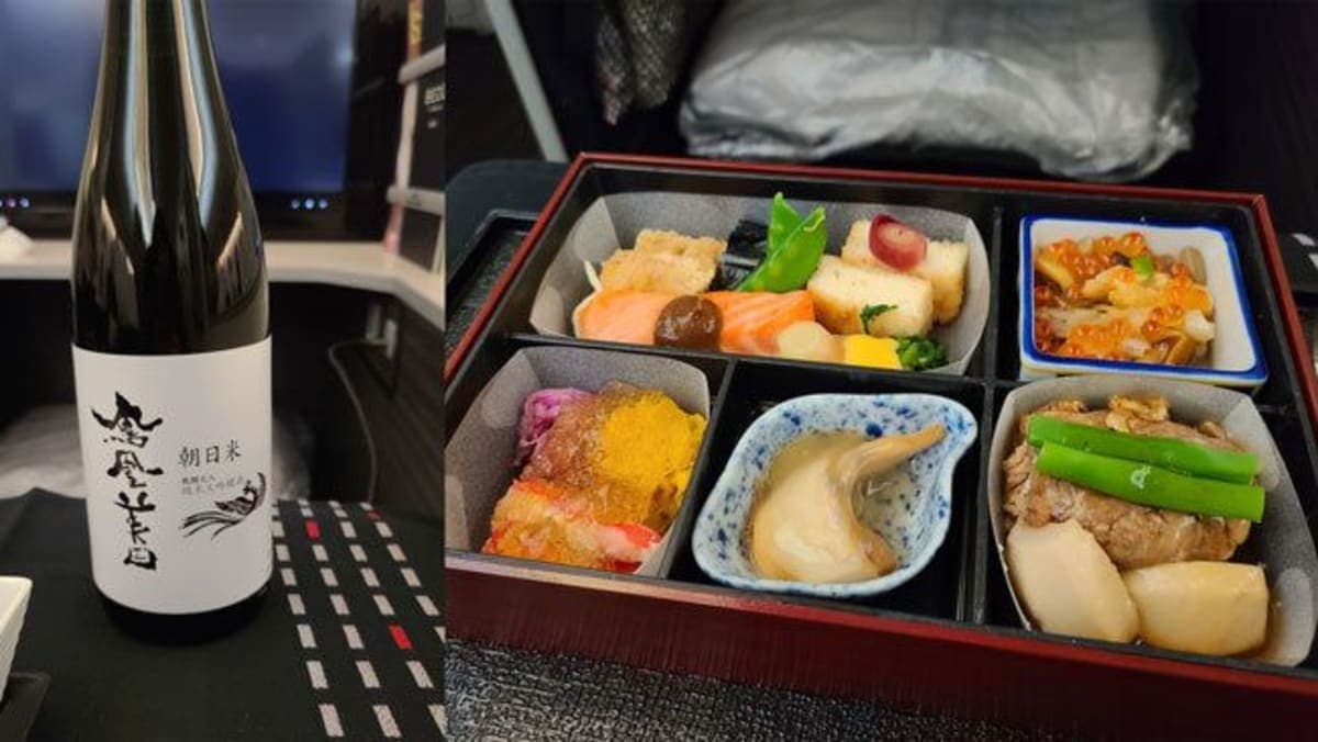 2022年9月/アラスカクルーズ③　成田－シアトル　ビジネスクラスJAL機内食