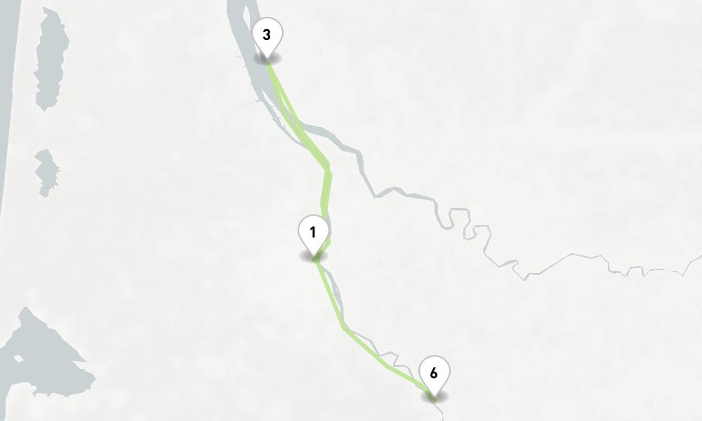 4 nights / 5 days, one-way from Bordeaux to Cadillac