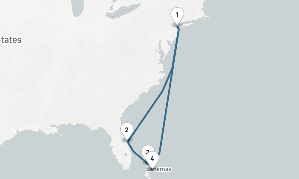 8 nights / 9 days, New York (Cape Liberty NYC) Round trip