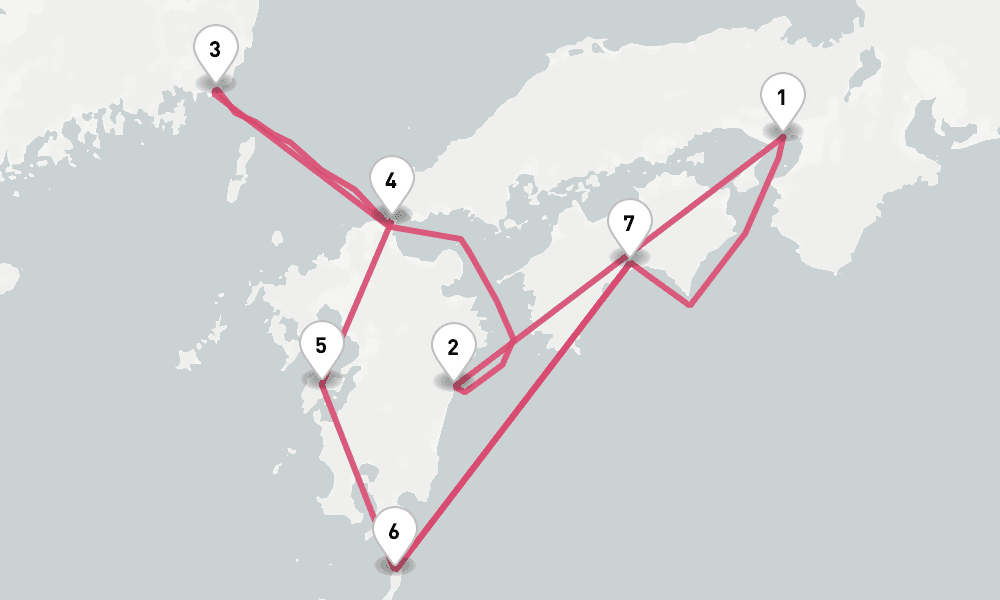 九州・四国 神秘の島々と歴史ロマン 8日間