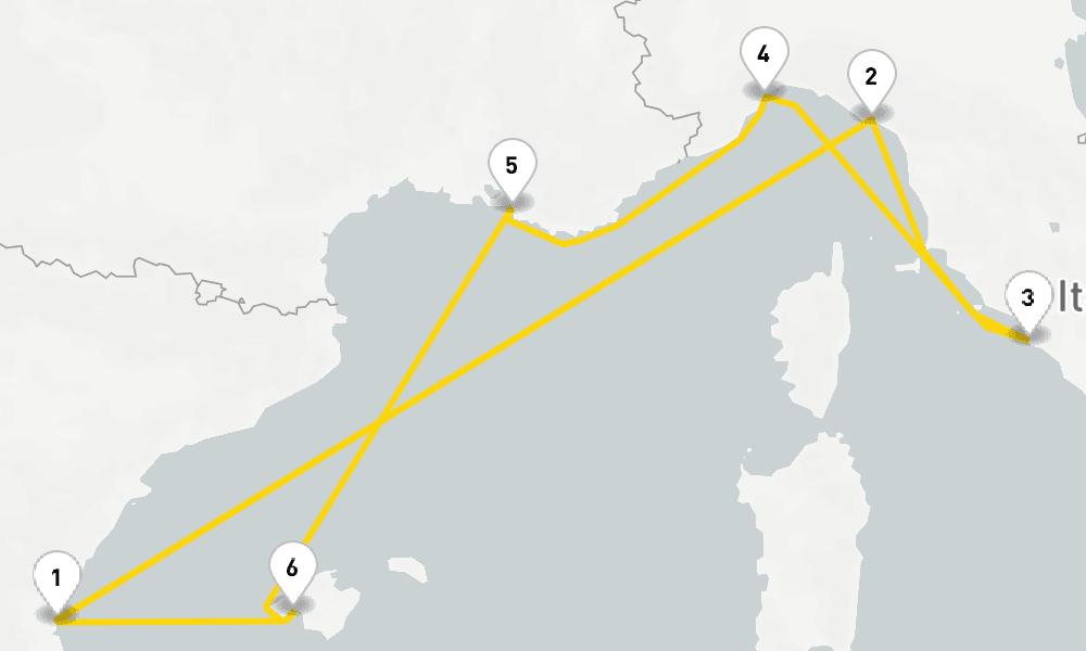 7 nights / 8 days, Valencia Round trip