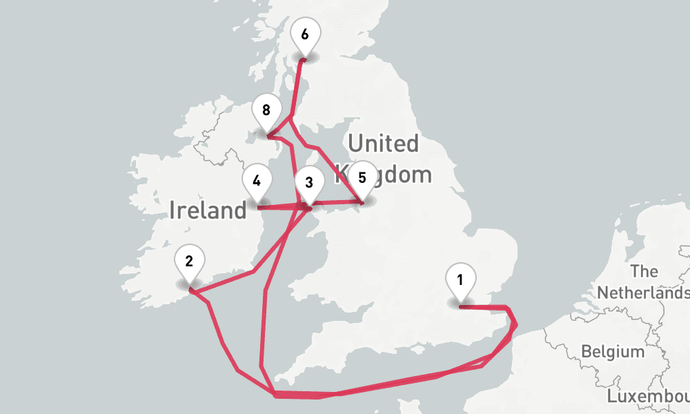 10 nights / 11 days, London (Tower Bridge) Round trip
