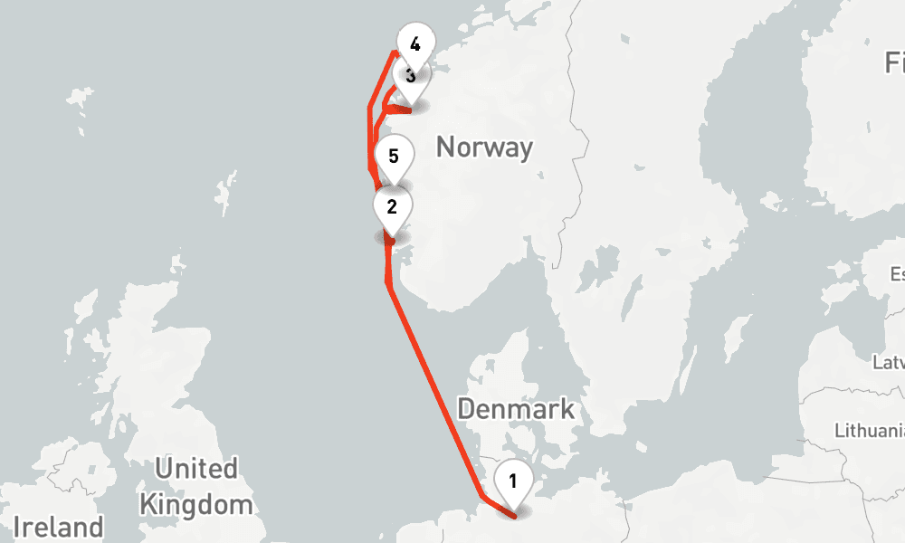 7 nights / 8 days, Hamburg Round trip