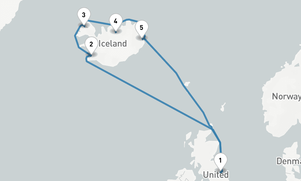 9 nights / 10 days, Newcastle (England) Round trip