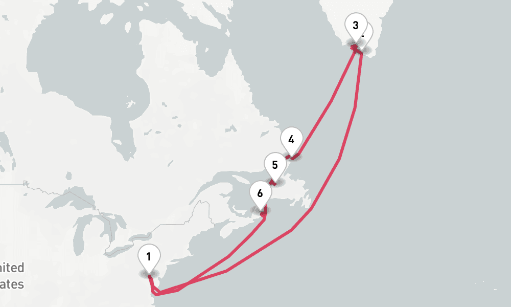 14 nights / 15 days, Baltimore (Maryland) Round trip