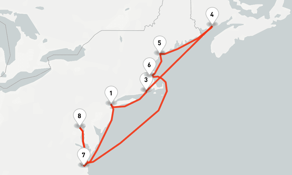 12 nights / 13 days, New York (Cape Liberty NYC) Round trip