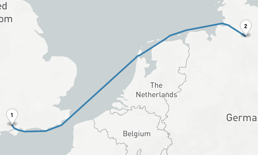 5 nights / 6 days, Southampton (England) Round trip