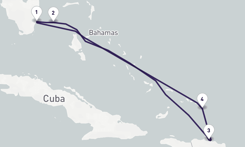 6 nights / 7 days, Miami (Florida) Round trip