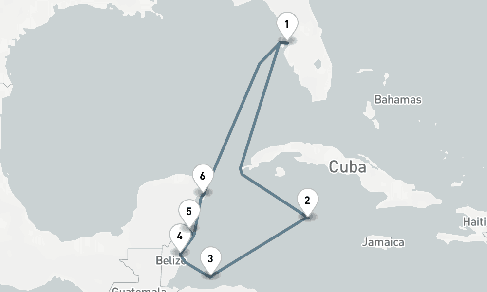 10 nights / 11 days, Tampa (Florida) Round trip