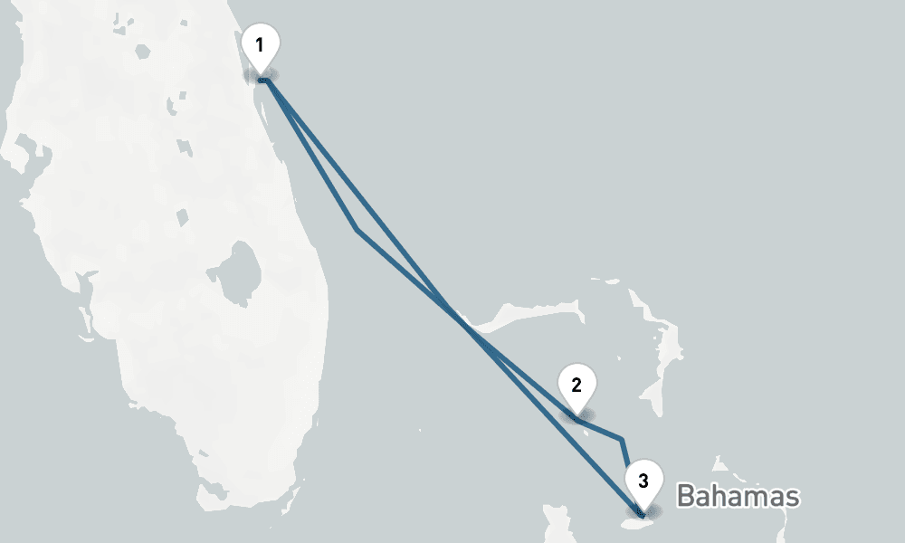 4 nights / 5 days, Port Canaveral (Orlando, Florida) Round trip